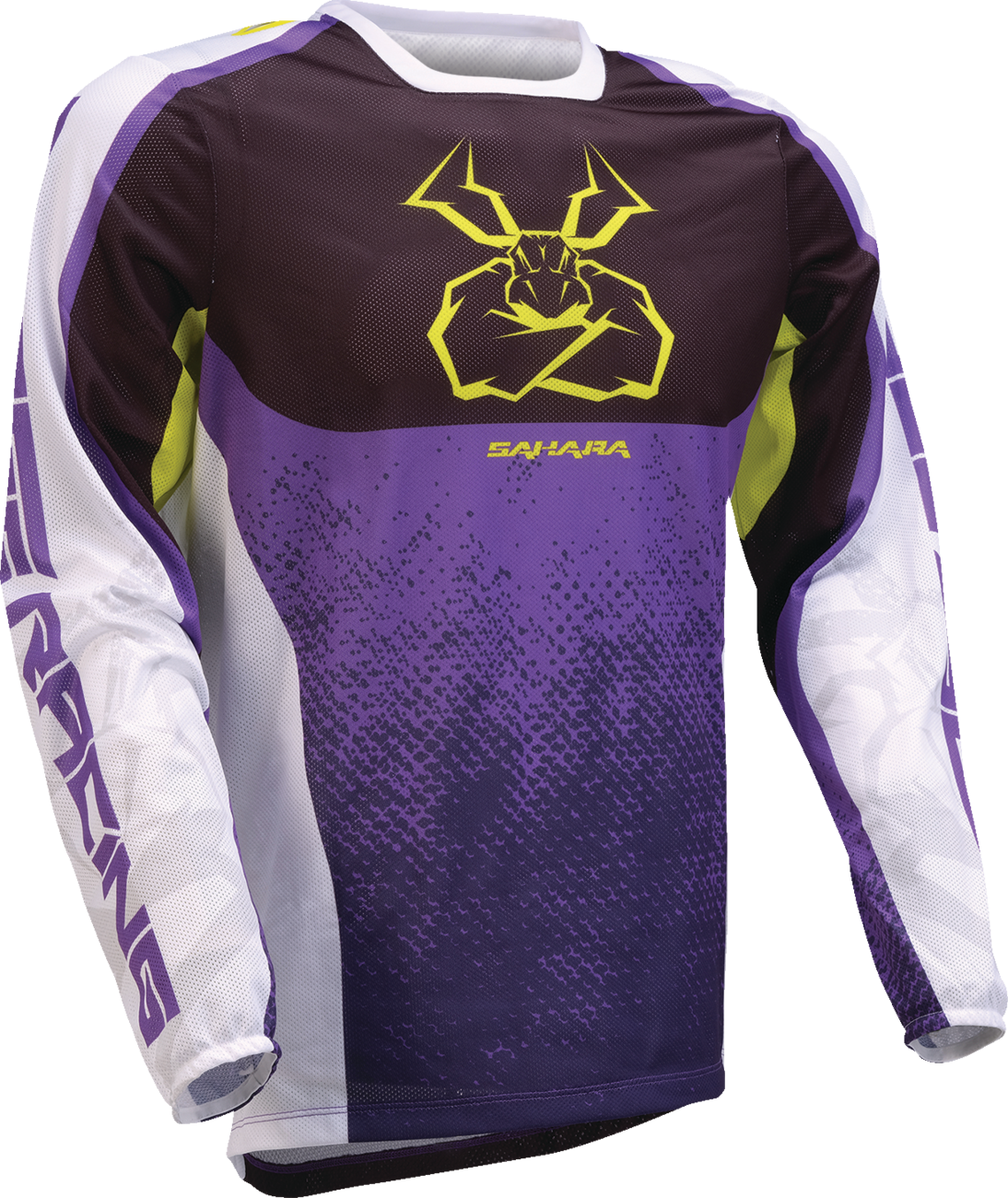 MOOSE OFFROAD Sahara Jersey - Purple/Hi-Viz - Large 2910-8348