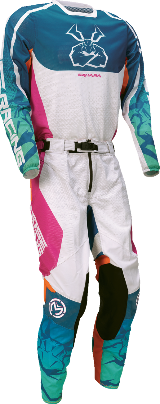 MOOSE OFFROAD Sahara Jersey - Teal/Orange/Pink - XL 2910-8342