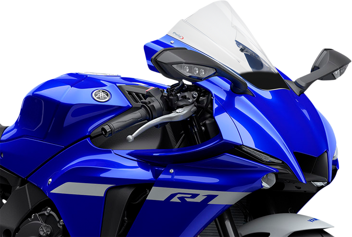 Puig Hi-Tech Parts 3826W Race Windscreen - 13-1/4" - Clear - YZF-R1 | Street