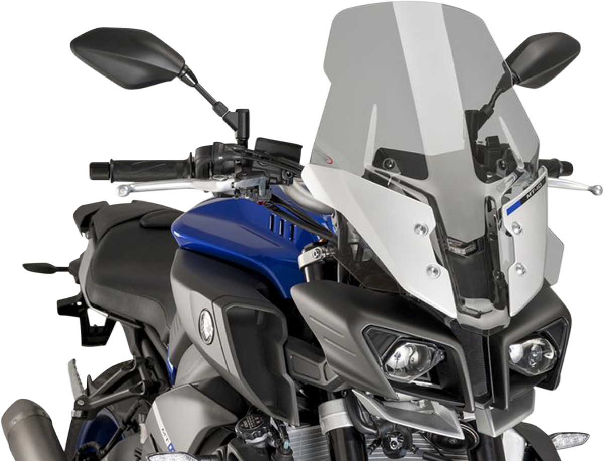 Puig Hi-Tech Parts 8918H New Generation Windscreen - 19-3/4" - Smoke - MT10 | Street