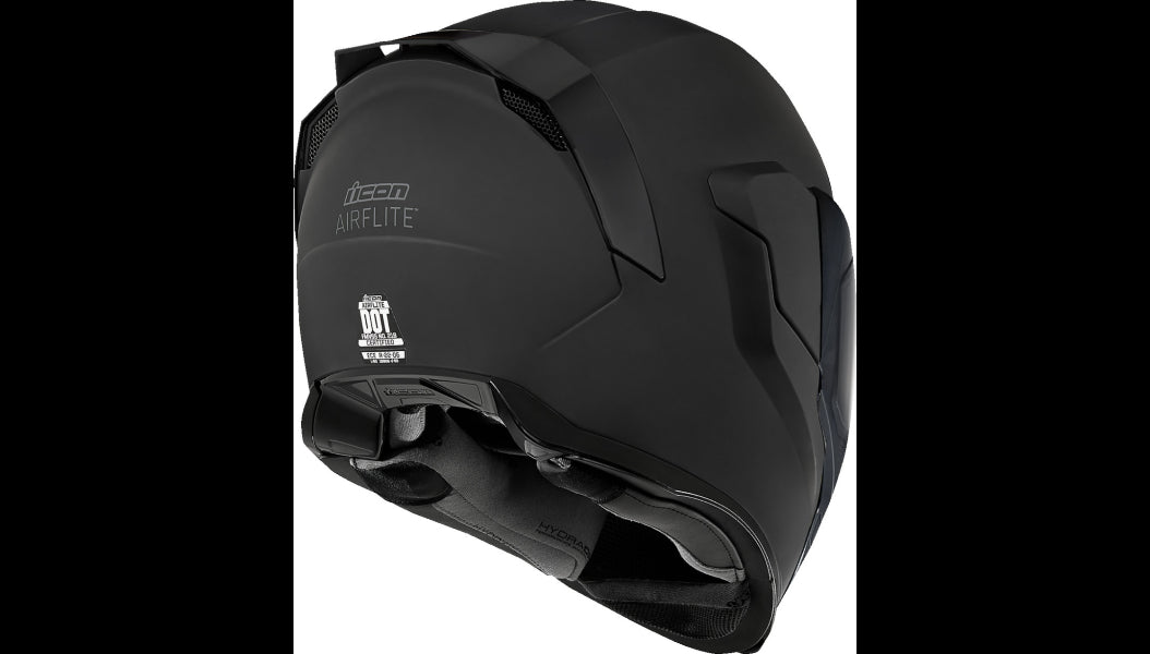 Icon - Airflite Dark Helmet - Black - XL - Cycle City Outdoors