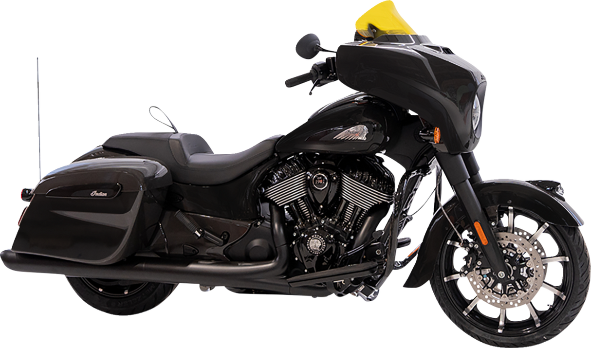 KLOCK WERKS Kolor Flare* Windshield - 10" - Yellow KWW-04-0638