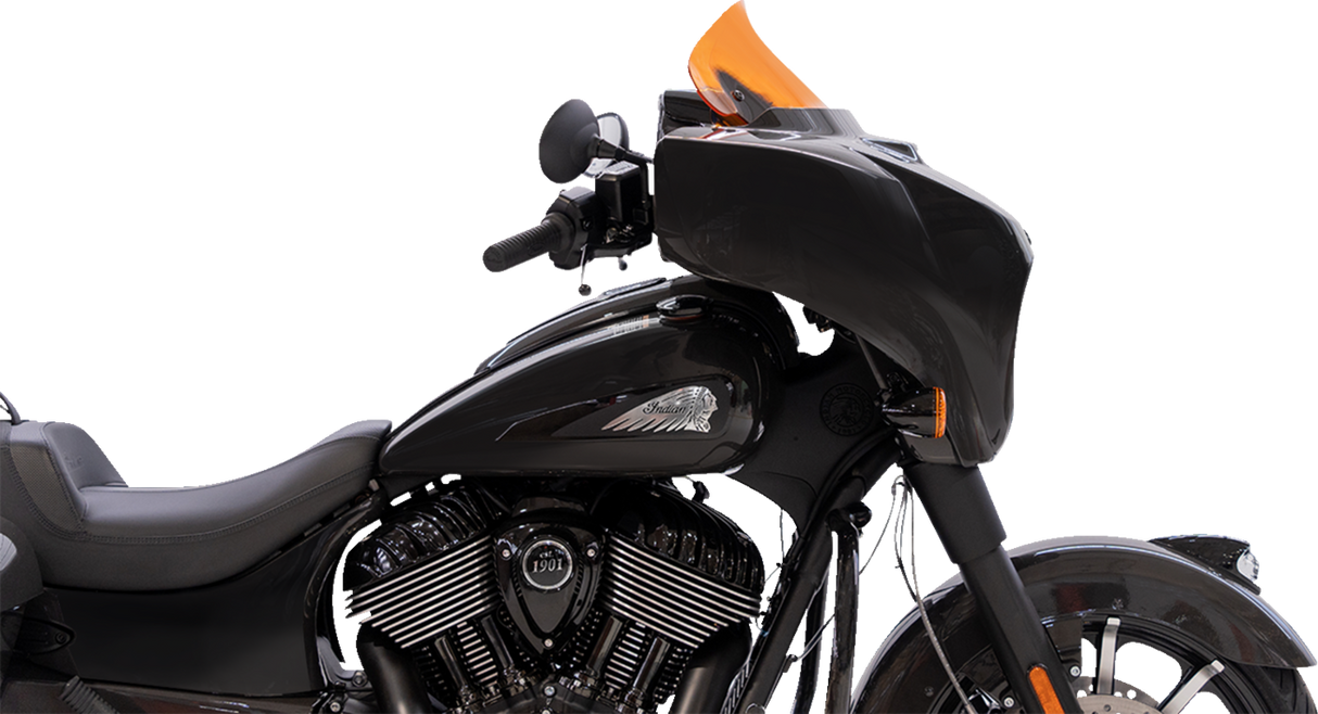 KLOCK WERKS Kolor Flare* Windshield - 10" - Orange KWW-04-0637
