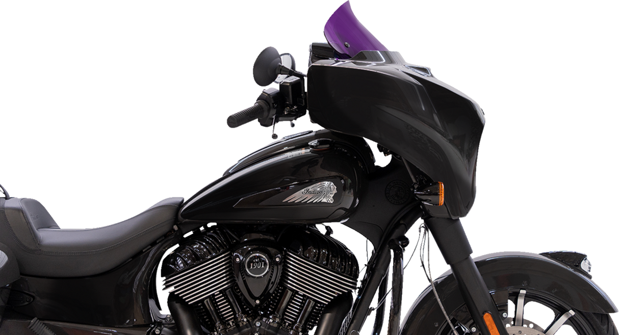 KLOCK WERKS Kolor Flare* Windshield - 10" - Purple KWW-04-0641
