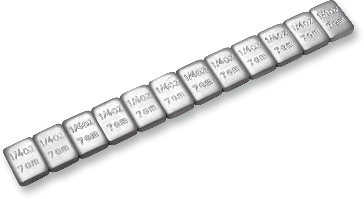 MOTION PRO Wheel Weights - Adhesive Stick-On - Silver - 1/4 oz - 72 Pack 08-0454