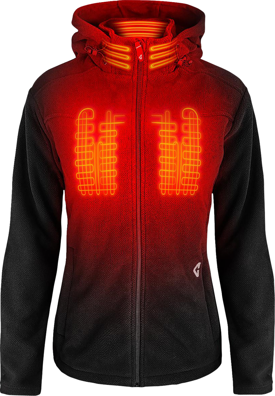 GERBING HEATED CLOTHING Women's 7V Thermite Fleece Heated Jacket 2.0 - Black - Small GER-TFJKT-7V-W-B-S