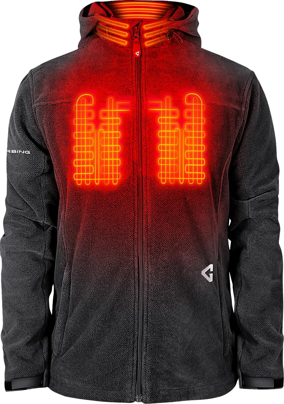 GERBING HEATED CLOTHING 7V Thermite Fleece Heated Jacket 2.0 - Gray - 3XL GER-TFJKT-7V-M-G-3XL