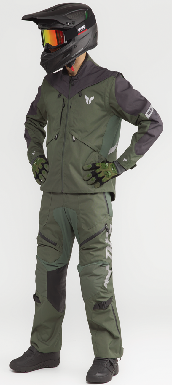 THOR Terrain Over-the-Boot Pants - Army/Charcoal - US 34 2901-12152