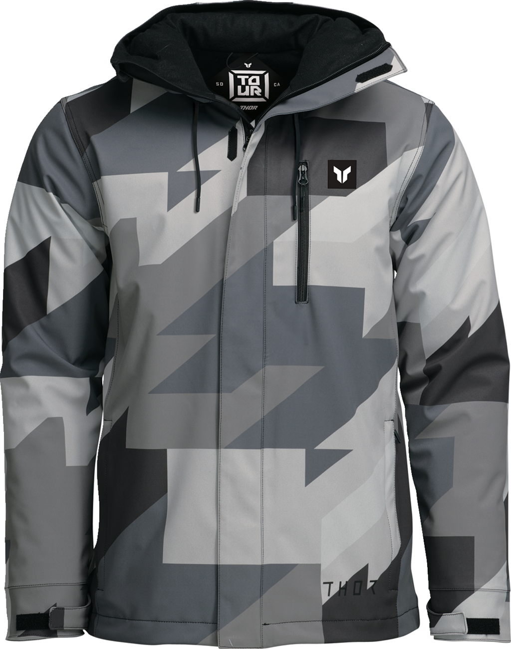THOR Brave Tour Jacket - Gray/Black Camo - Small 2920-0861