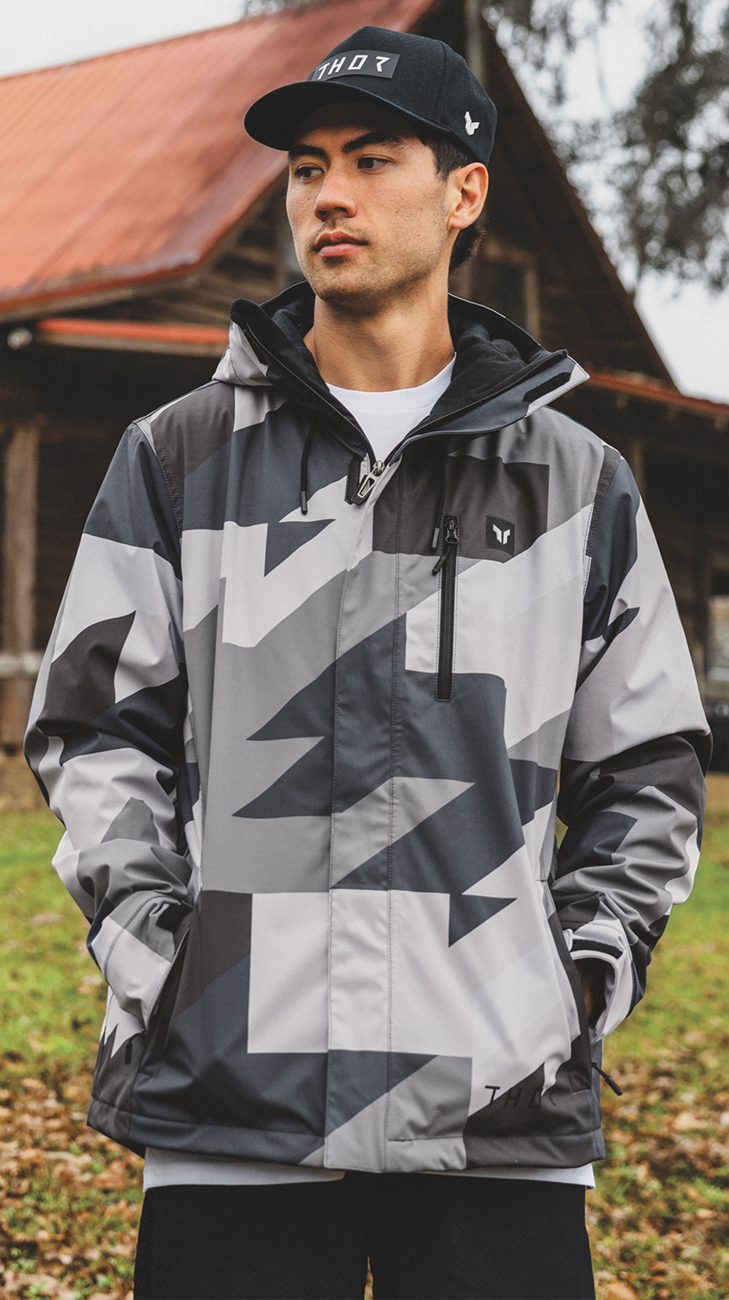 THOR Brave Tour Jacket - Gray/Black Camo - Medium 2920-0862