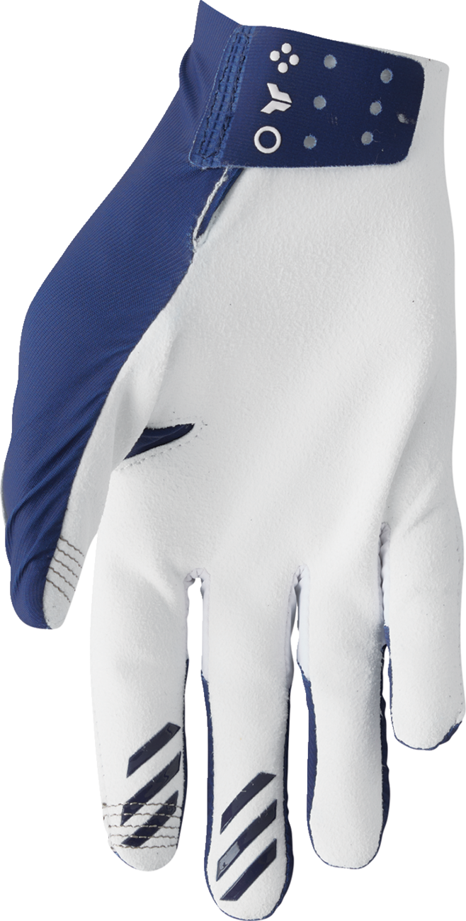 THOR SPORTMODE Iconic Gloves - Navy/White - Large 3330-8233