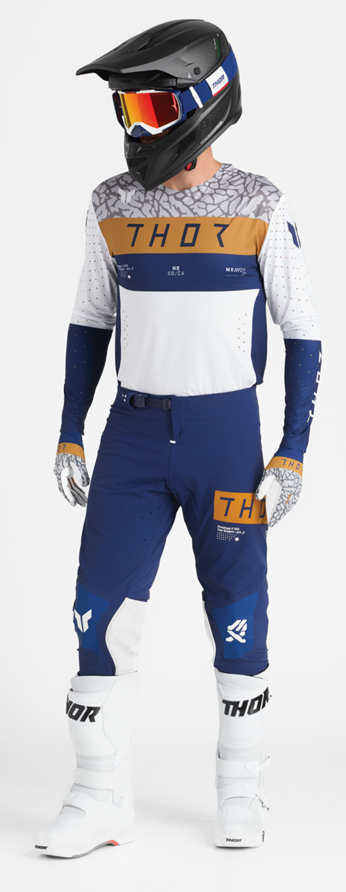 THOR SPORTMODE Bravo Gloves - Navy/Copper - Large 3330-8239