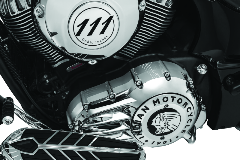 Kuryakyn Rear Oil Panel Accent Chrome Indian - Cycle City Outdoors