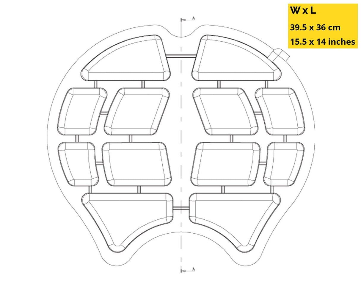 Wild Ass Smart Lite Motorcycle Seat Cushion, Black