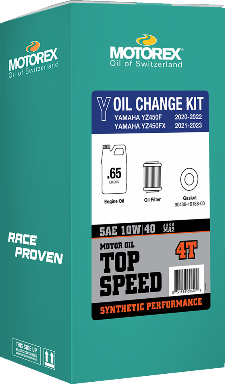 MOTOREX Oil Change Kit - Yamaha YZ 450 - 10W-40 311244