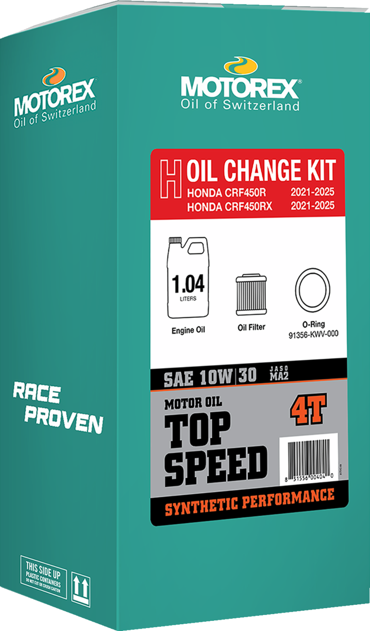 MOTOREX Oil Change Kit - Honda CRF 450 - 10W-30 311250