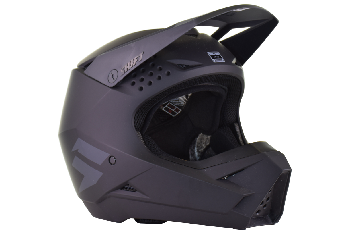 Shift Racing - White Label Helmet - Matte Black - YL (open box)