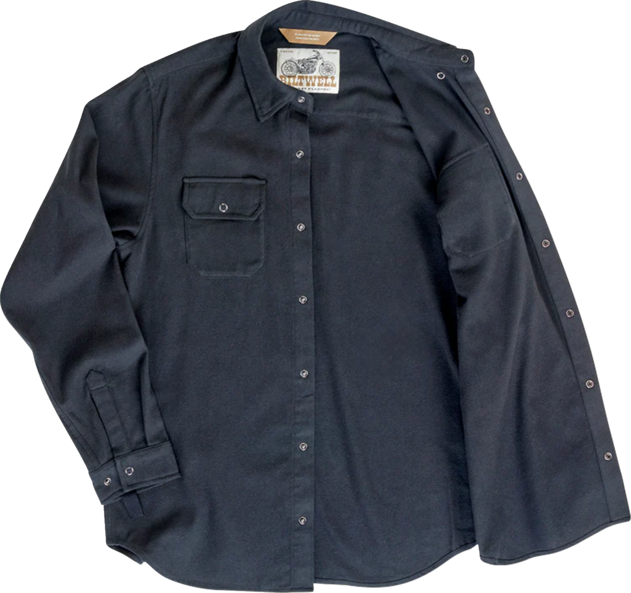 BILTWELL HI Test Flannel Shirt - Black - Large 8128-124-004