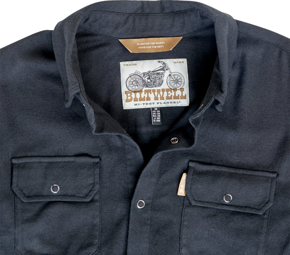 BILTWELL HI Test Flannel Shirt - Black - XL 8128-124-005