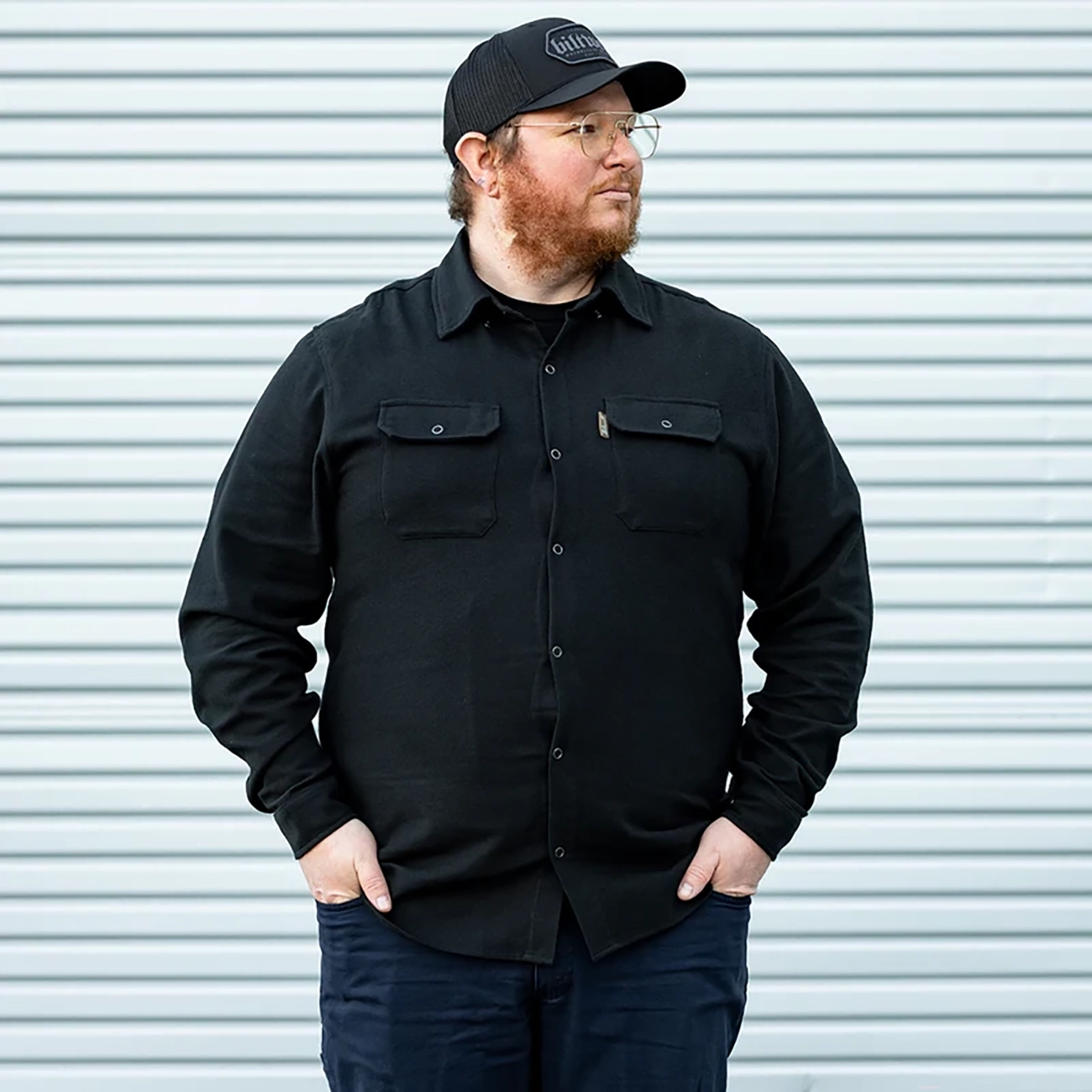 BILTWELL HI Test Flannel Shirt - Black - 2XL 8128-124-006