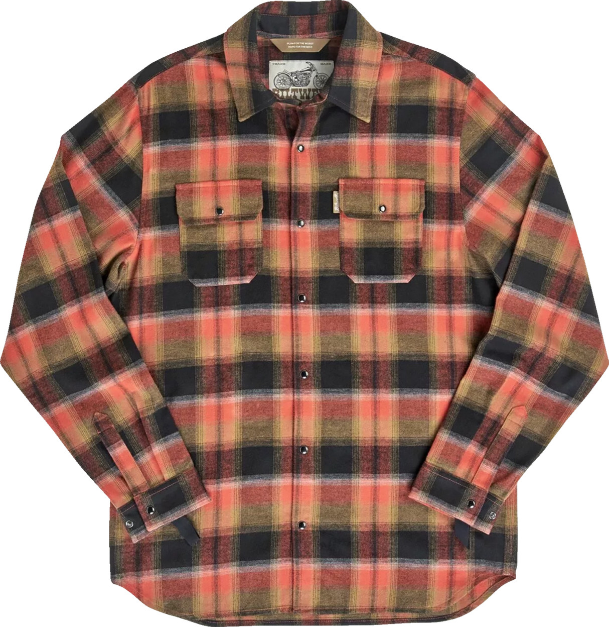 BILTWELL HI Test Flannel Shirt - Rust - XL 8128-125-005