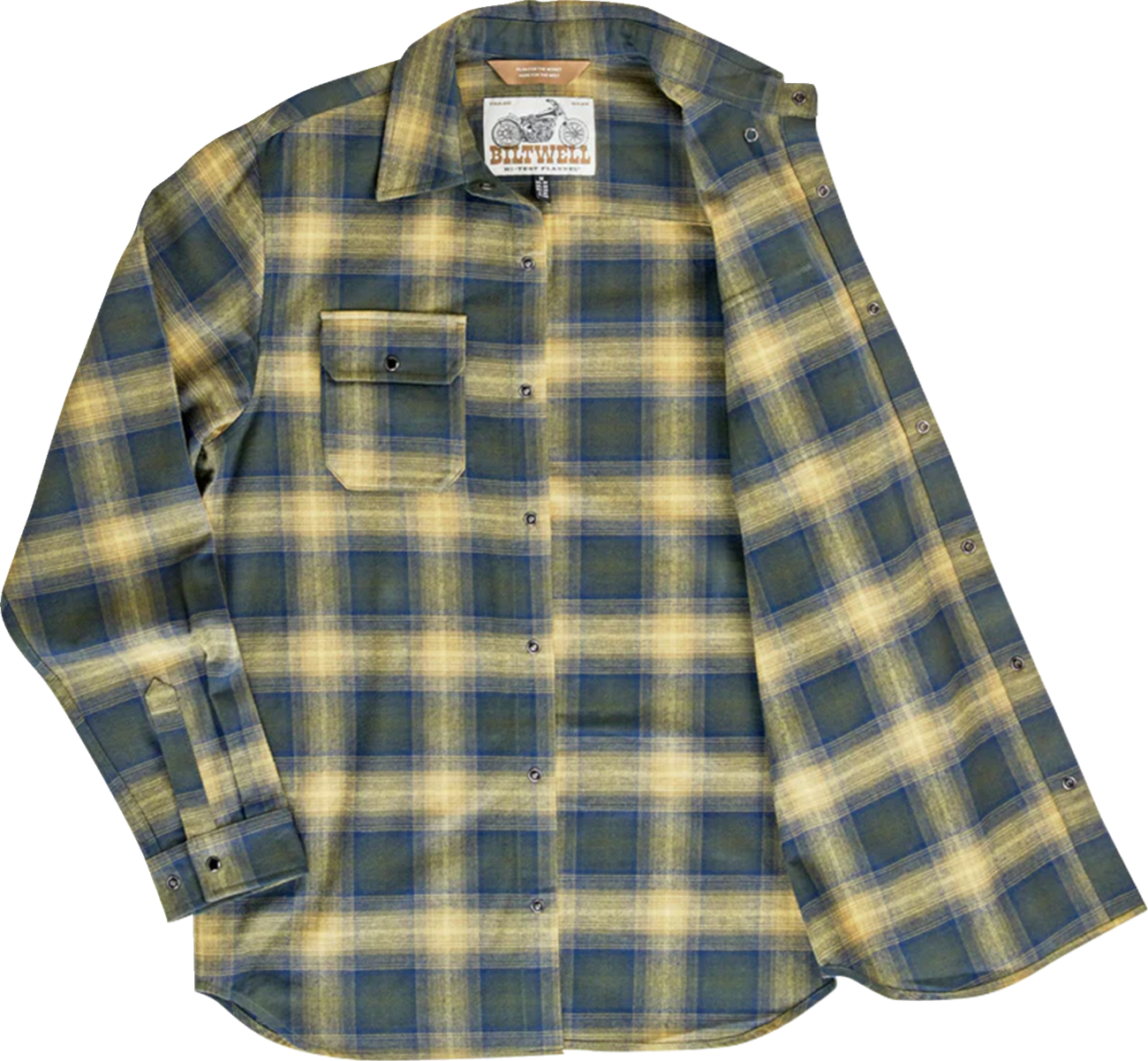 BILTWELL HI Test Flannel Shirt - Moss - XL 8128-126-005