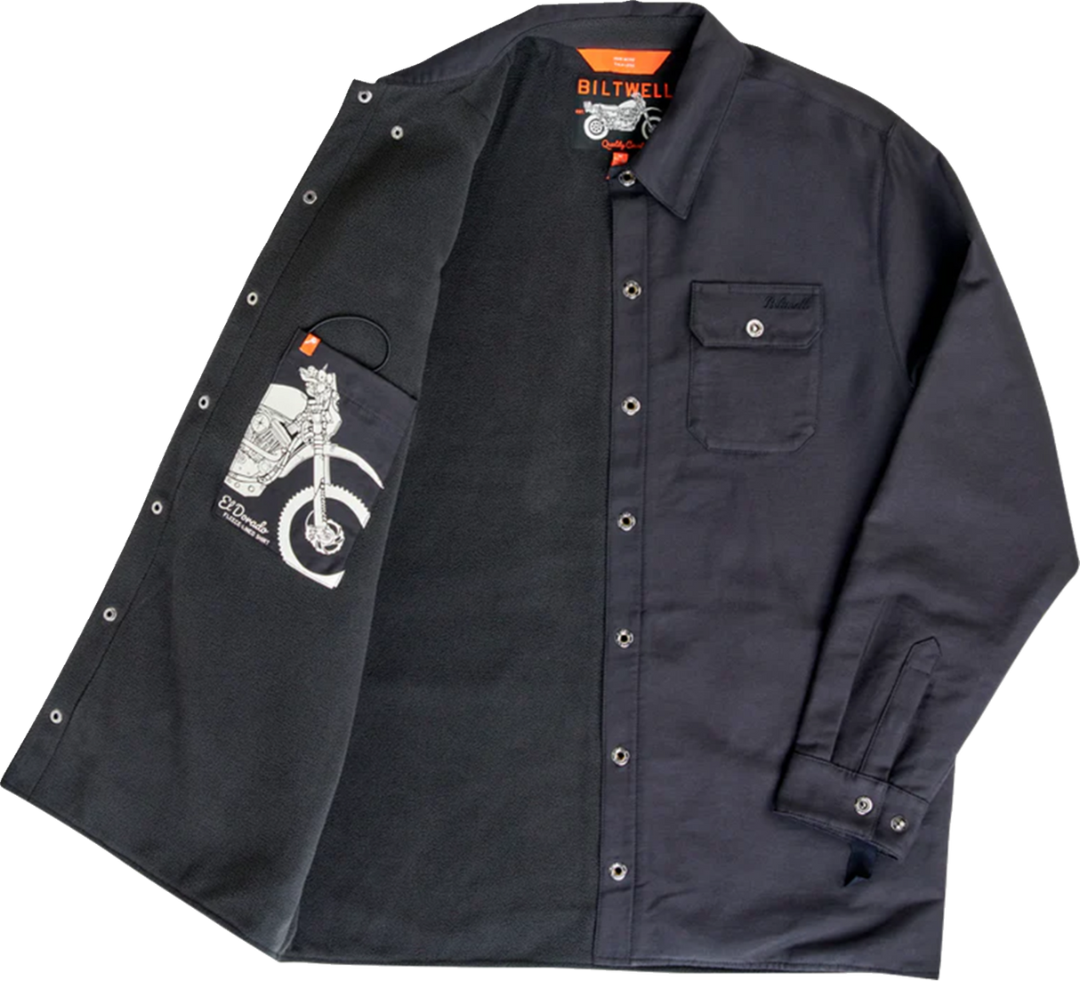 BILTWELL El Dorado Shirtjack - Black - Medium 8129-121-003