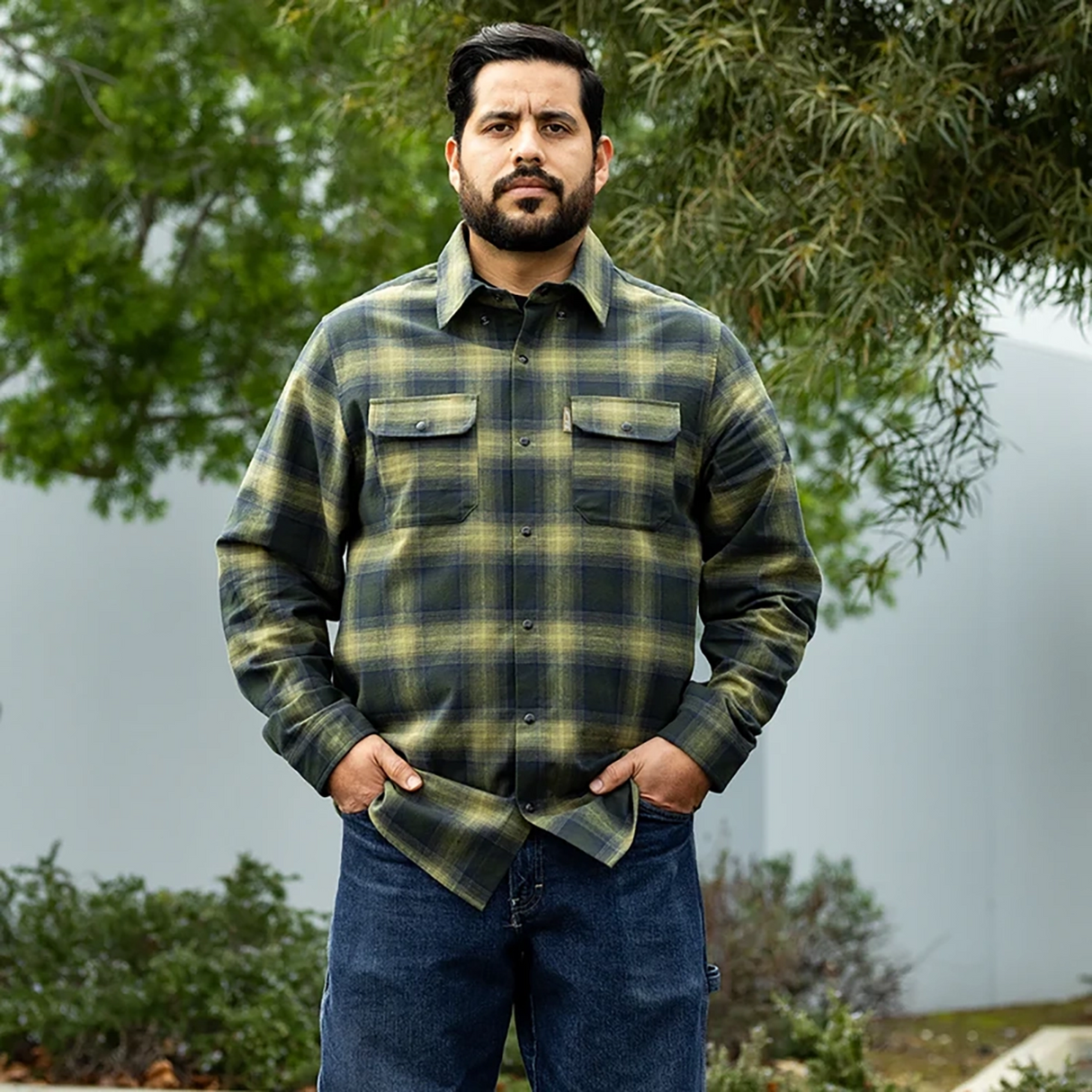 BILTWELL HI Test Flannel Shirt - Moss - 3XL 8128-126-007