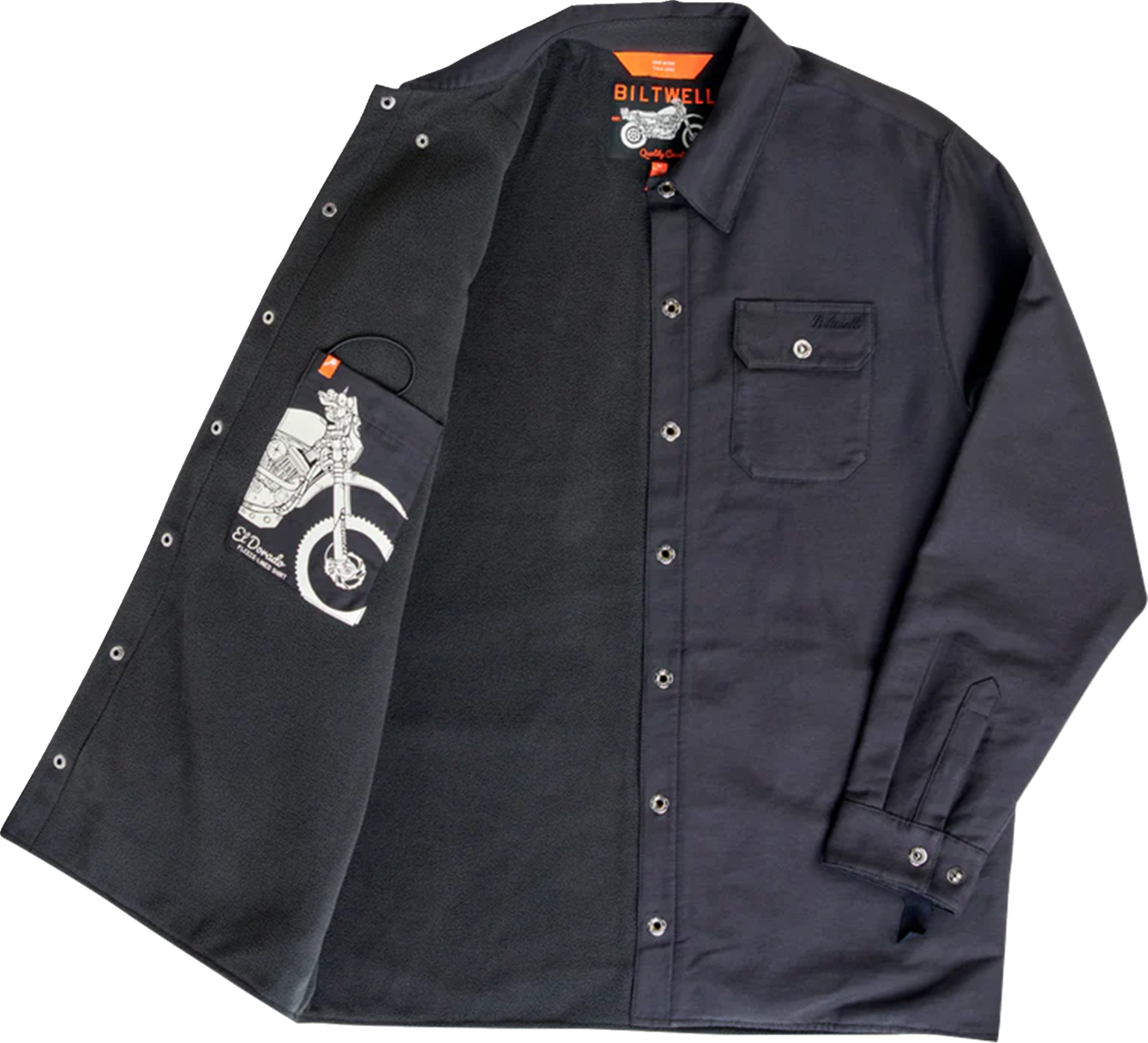 BILTWELL El Dorado Shirtjack - Black - 2XL 8129-121-006