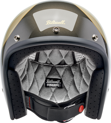 BILTWELL Bonanza Helmet - Scallop - Metallic Charcoal/Champagne - Medium 1001-589-203