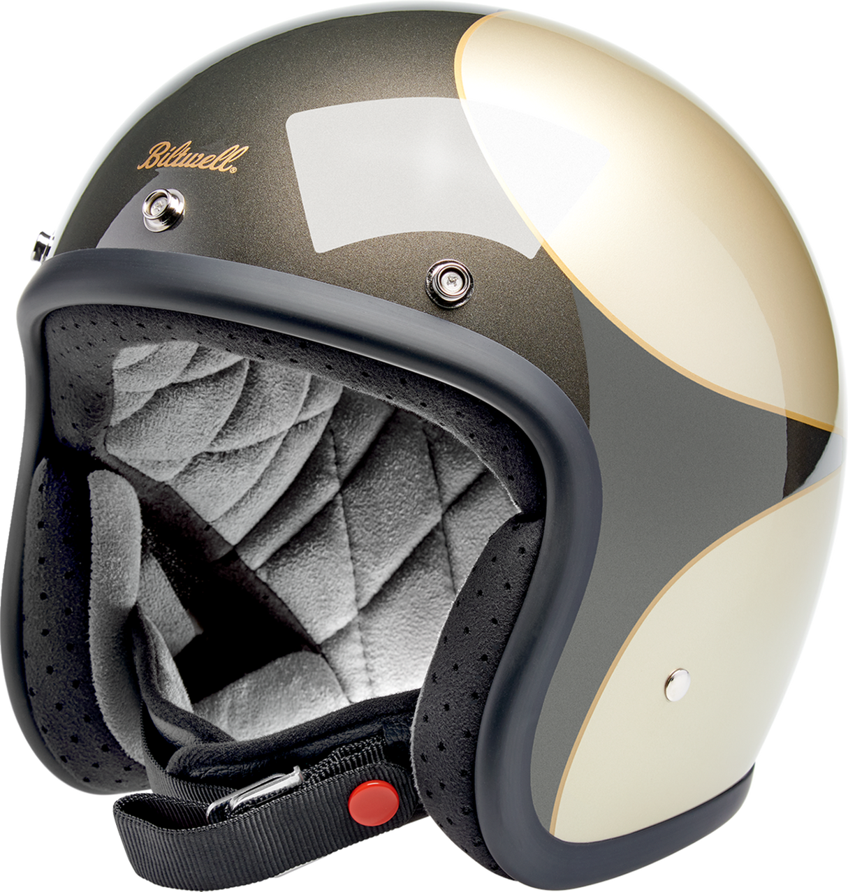 BILTWELL Bonanza Helmet - Scallop - Metallic Charcoal/Champagne - XL 1001-589-205