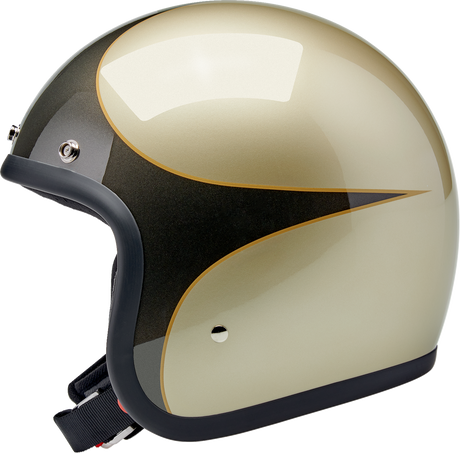 BILTWELL Bonanza Helmet - Scallop - Metallic Charcoal/Champagne - XL 1001-589-205