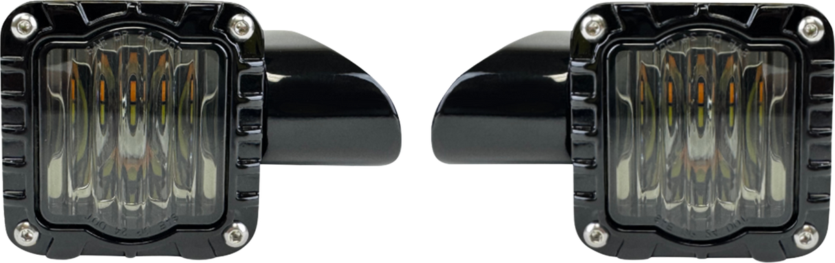 CUSTOM DYNAMICS Turn Signal - Shark Demon* - LED - Front - Smoke Lens SD-RG-FT-AW