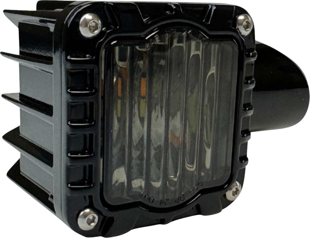 CUSTOM DYNAMICS Turn Signal - Shark Demon* - LED - Front - Smoke Lens SD-RG-FT-AW