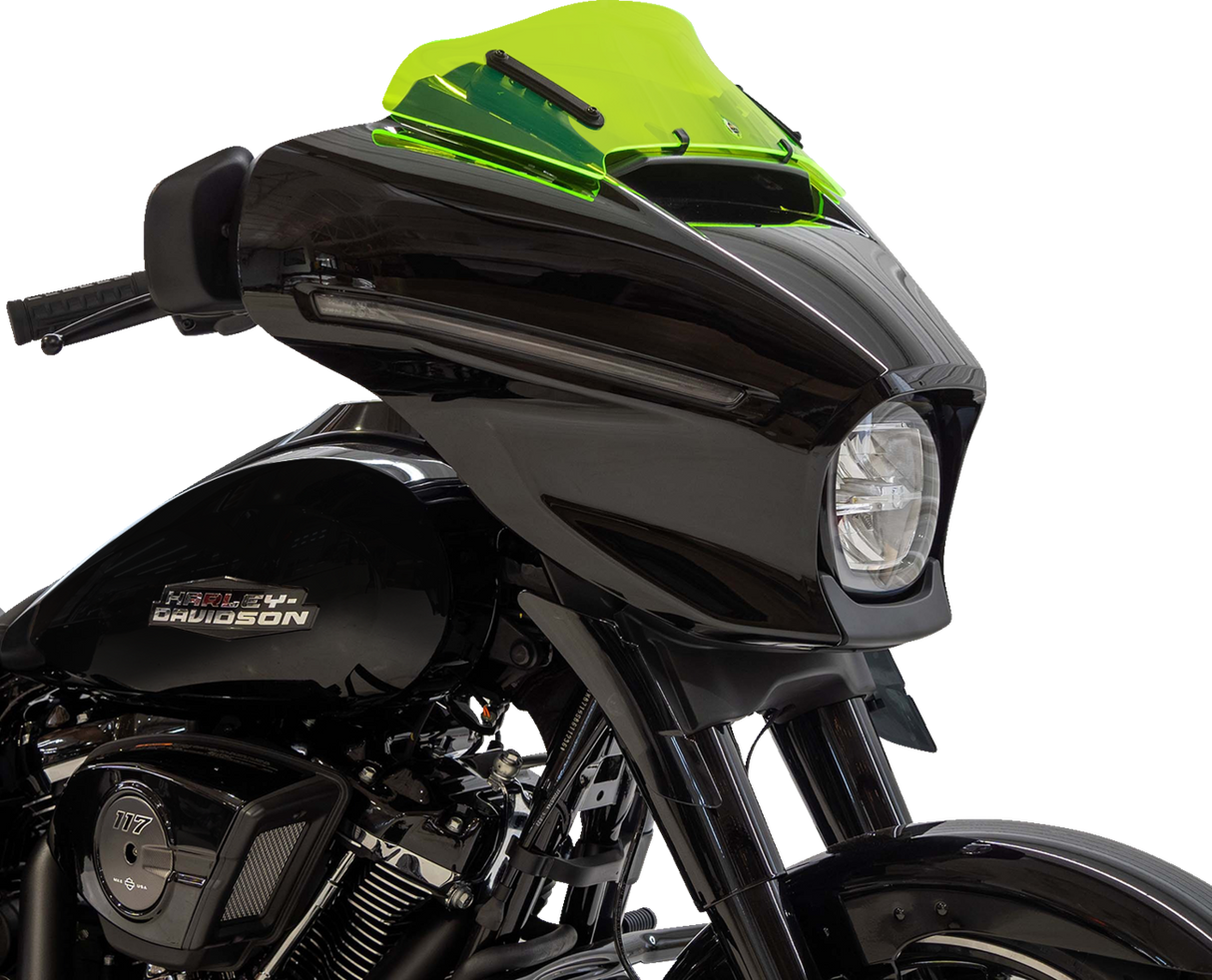 KLOCK WERKS Kolor Flare* Windshield - 6-1/2" - Green Ice - FLHX KWW-01-0739