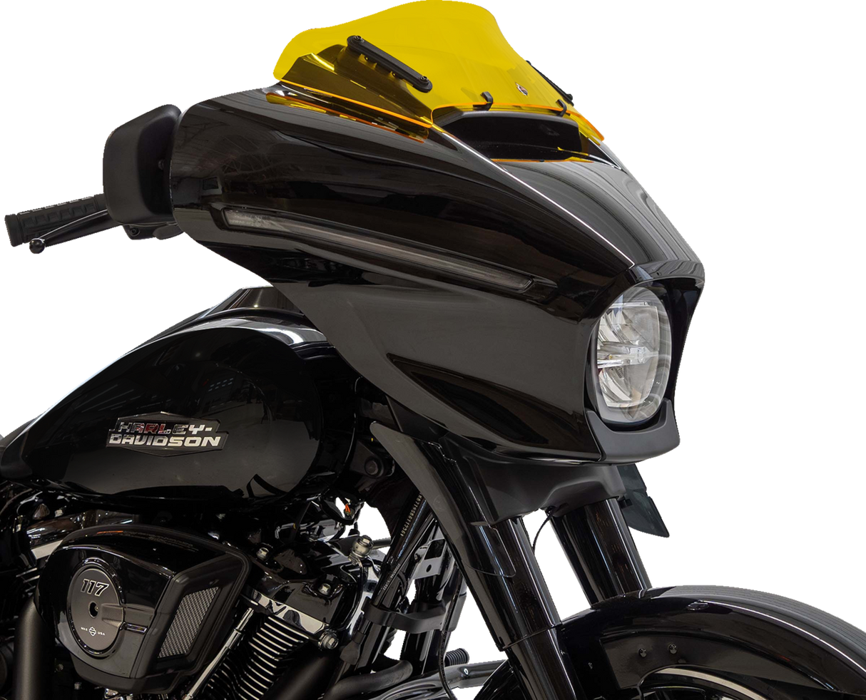 KLOCK WERKS Kolor Flare* Windshield - 6-1/2" - Yellow - FLHX KWW-01-0743