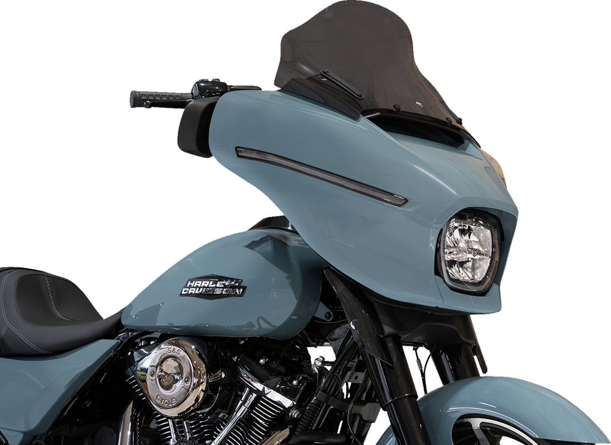 KLOCK WERKS Flare* Windshield - 12" - Dark Smoke - FLHX KWW-01-0762-DS