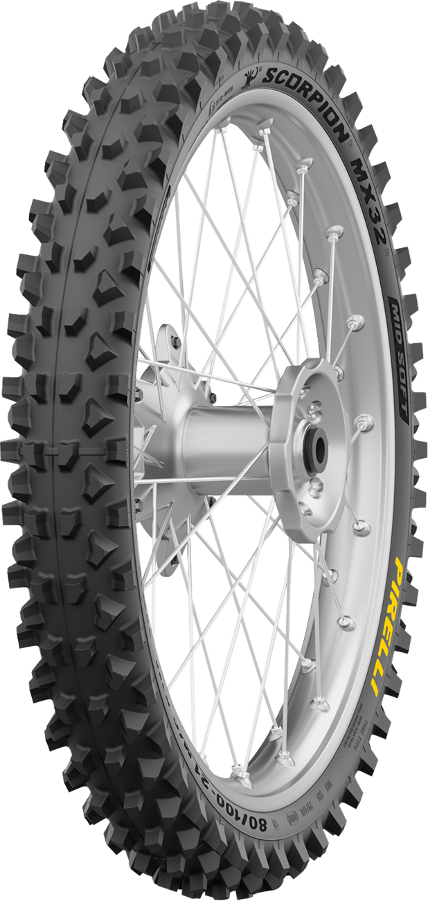 PIRELLI Tire - Scorpion™ MX32 Mid Soft - Front - 80/100-21 - 51M 4574700