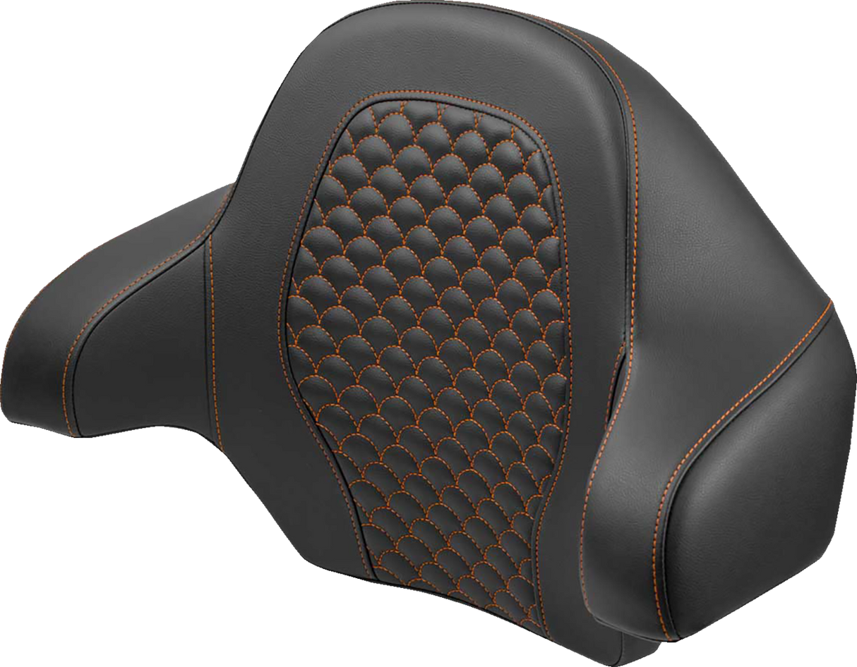 SADDLEMEN Tour Pak - Dragon Scale - Orange Stitch - FLH/FLT '14-'24 814-07-15503
