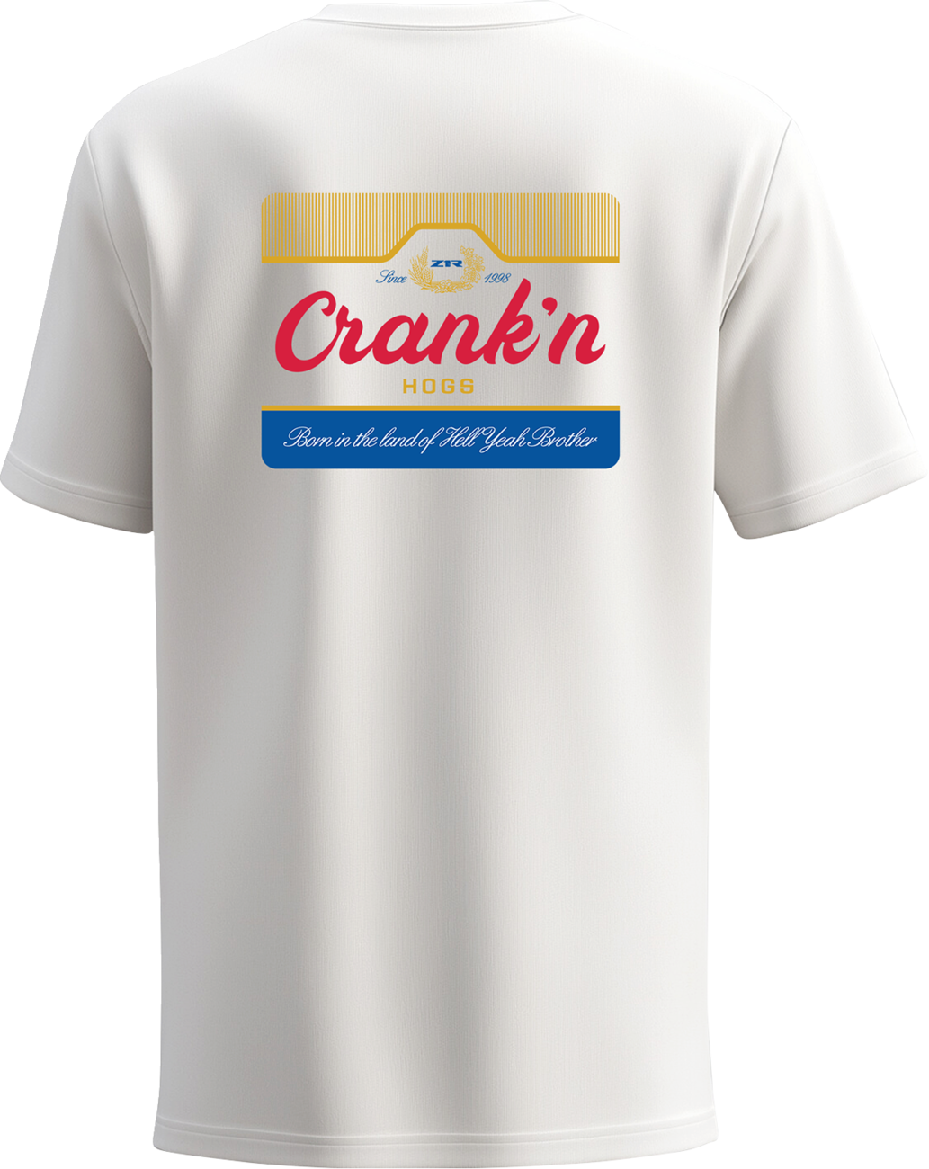 Z1R Hogs Crank'n T-Shirt - White - Medium 3030-25317