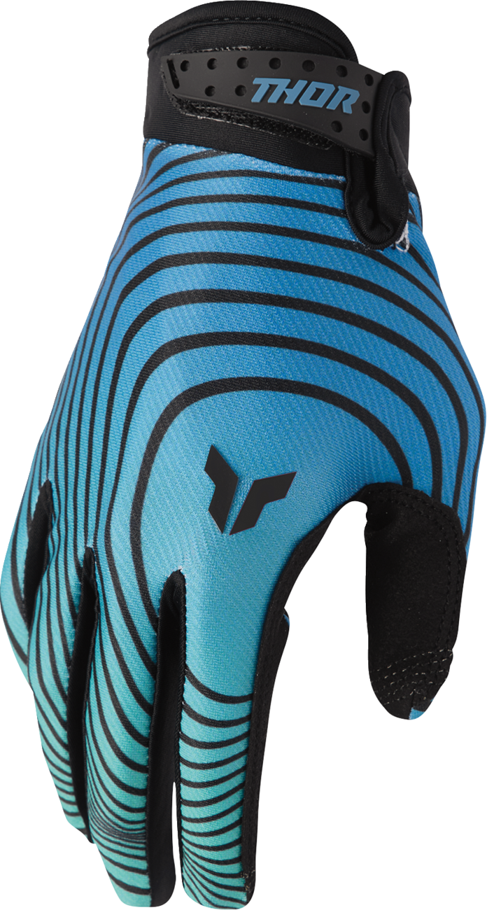 THOR Launchmode Identity Gloves - Teal/Black - Large 3330-8531