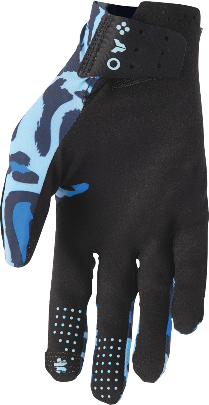 THOR Sportmode Cheetah Gloves - Midnight/Blue - XL 3330-8583