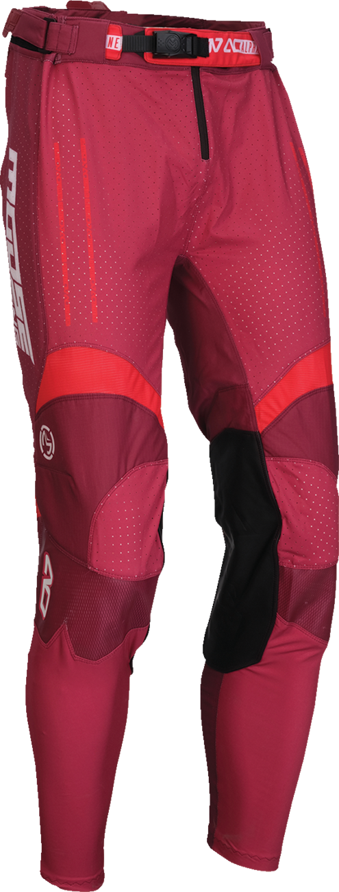 MOOSE OFFROAD Alpha One Pants - Burgundy/White - US 28 2901-12028