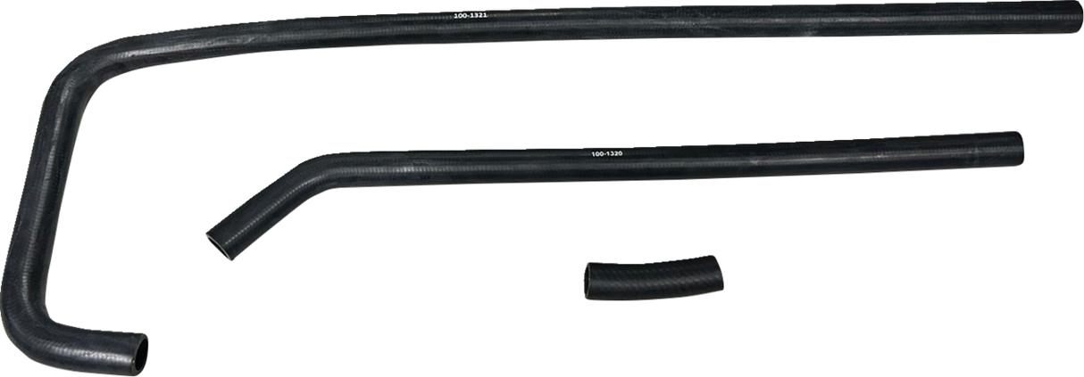 MOOSE OFFROAD Replacement Radiator Hose Kit - Black - Polaris 400 100-0013-PU