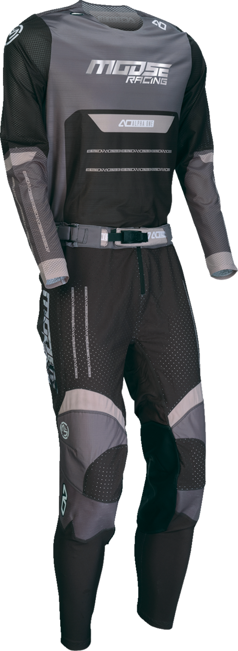 MOOSE OFFROAD Alpha One Jersey - Black/Gray - Small 2910-8297