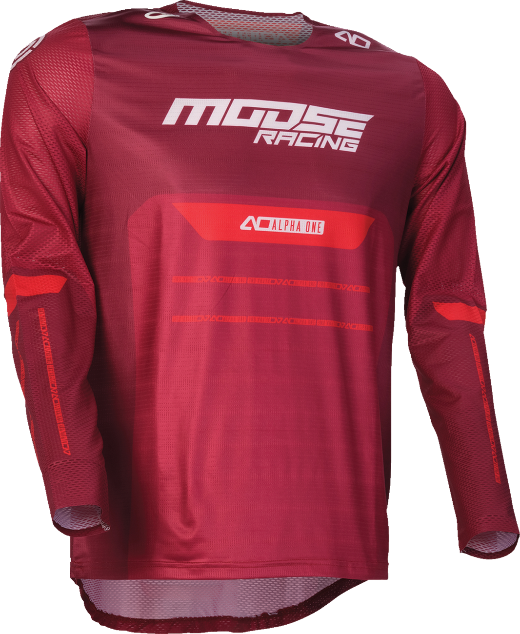 MOOSE OFFROAD Alpha One Jersey - Burgundy/White - Small 2910-8311