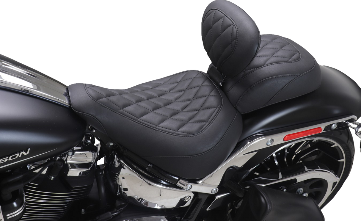 MUSTANG Wide Tripper™ Passenger Seat - Diamond - Black Stitch - FXBR '23-'25 85213