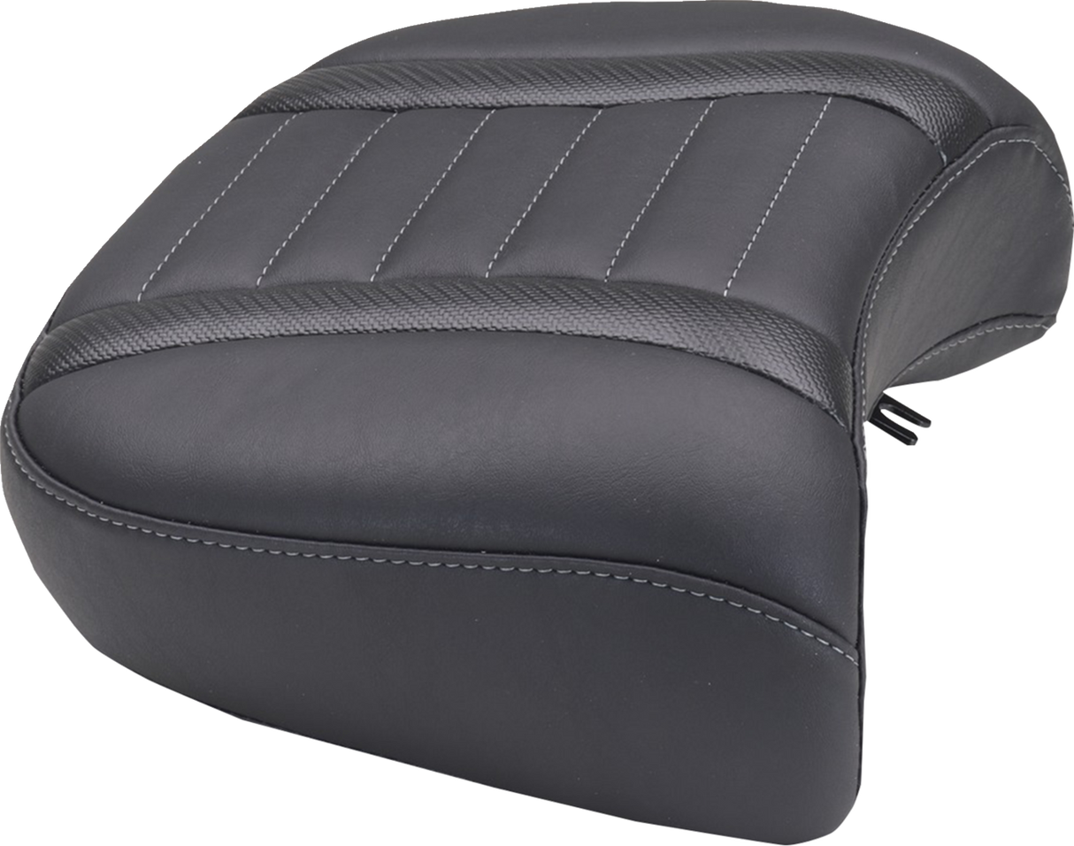 MUSTANG Deluxe Passenger Seat - Wide - Gunmetal Stitch - FLT/FLH '23-'25 88420GM