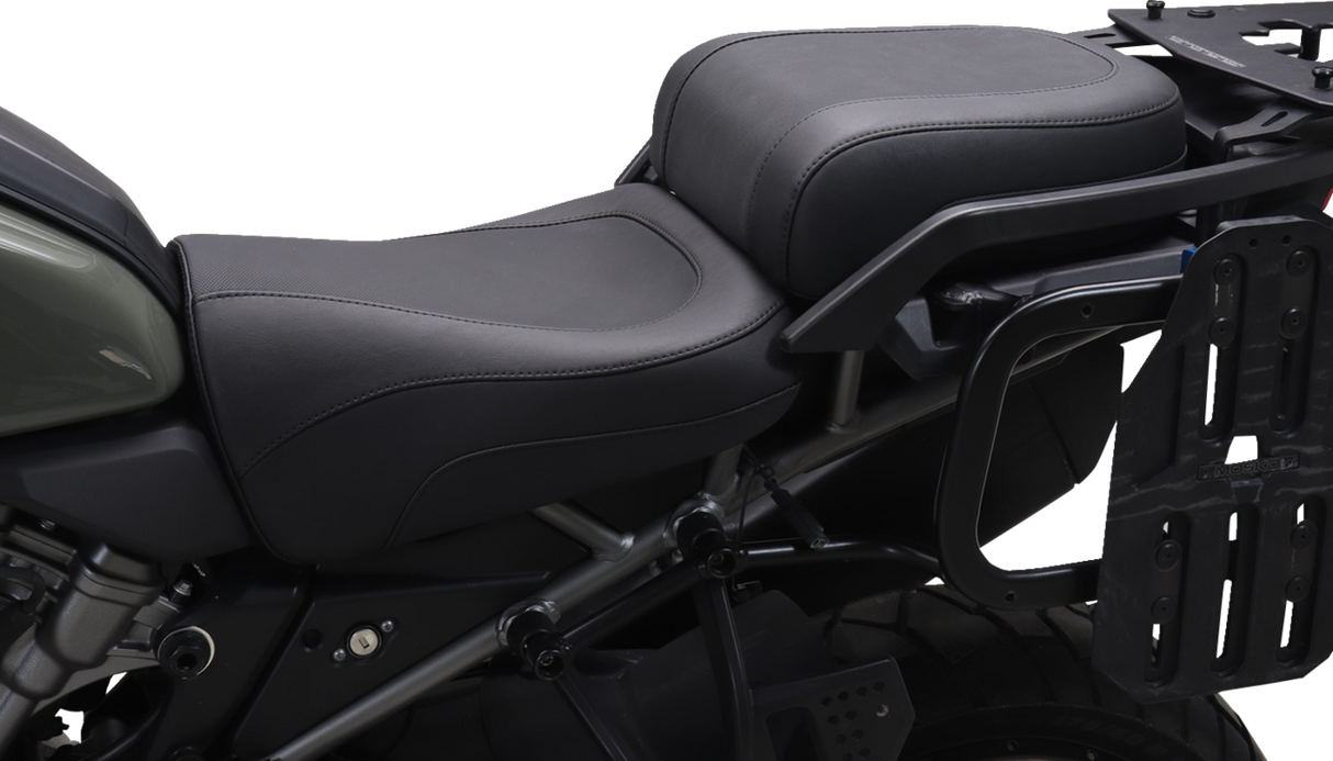MUSTANG Adventure Touring Seat - Vinyl - Black - Pan America '21-'25 84810
