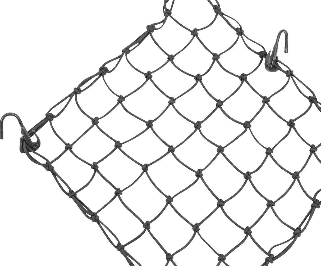 MOOSE OFFROAD Cargo Net - Adjustable - 15" x 15" - Black 50152-NM
